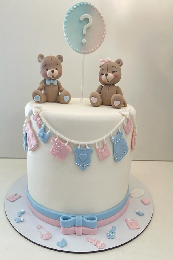 کیک تعیین جنسیت ساده