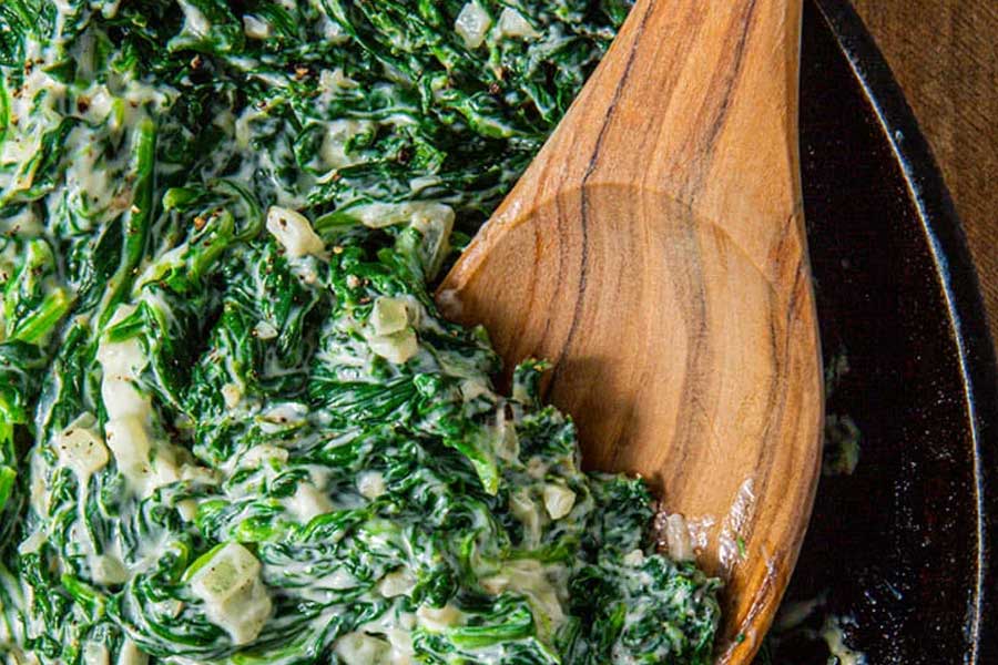 بورانی اسفناج غذای گیاهی ساده