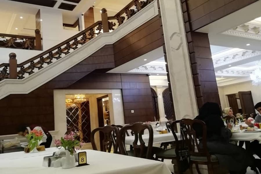 منو رستوران اقدسیه