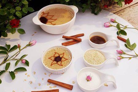 عکس حلیم تزیین شده