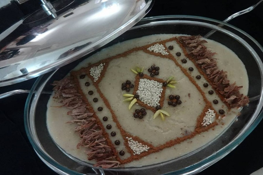 تزیین حلیم گندم