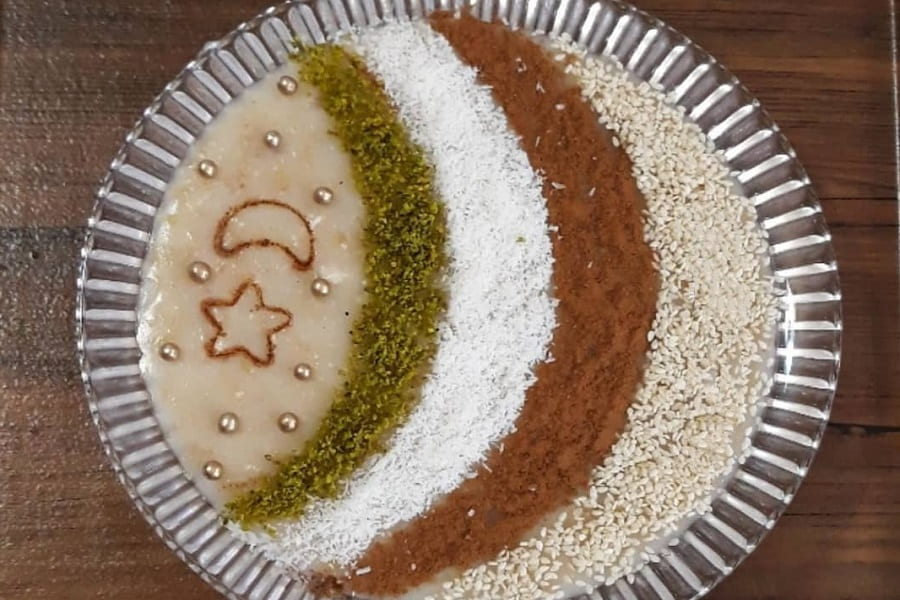 تزیین حلیم گندم