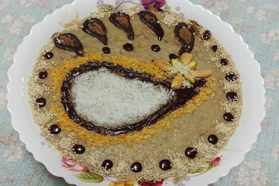 تزیین حلیم گندم