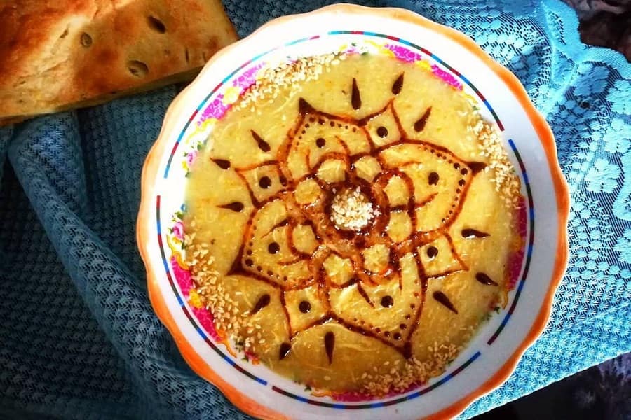 تزیین حلیم گندم