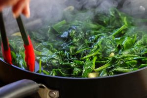 پختن اسفناج