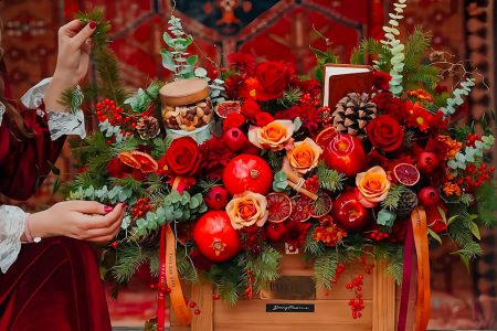 تزیین سفره شب یلدا لاکچری عروس