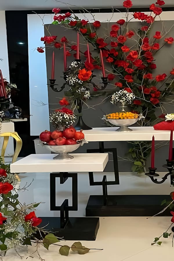 عکس سفره شب یلدا برای عروس