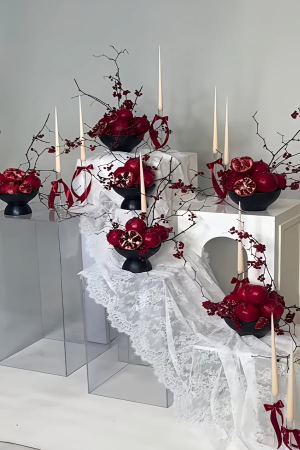 عکس سفره شب یلدا برای عروس