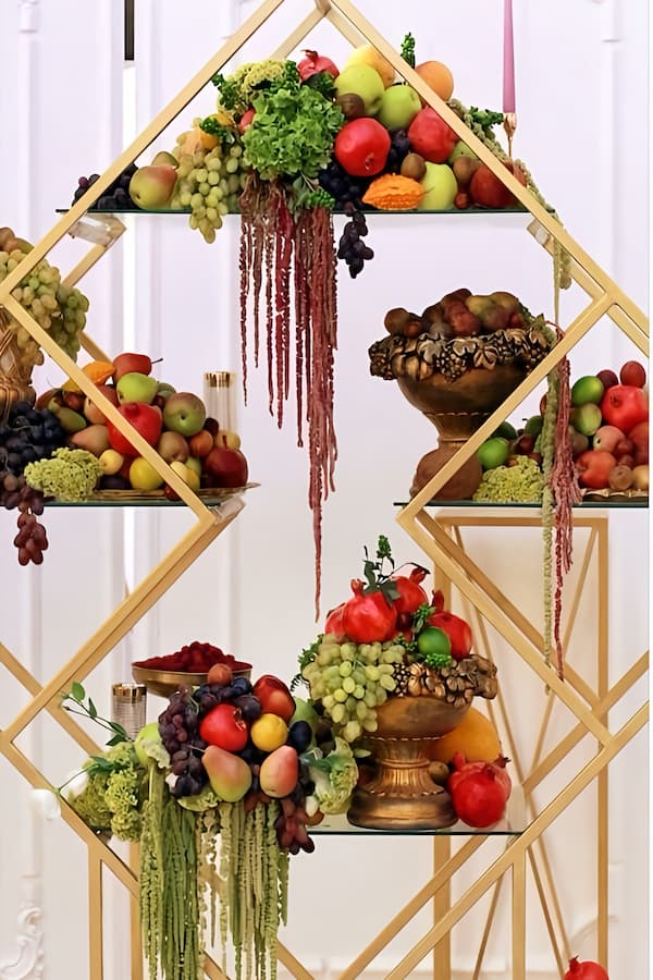 تزیین سفره شب یلدا لاکچری عروس