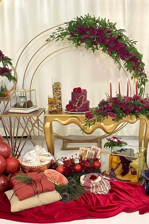 تزیین سفره شب یلدا لاکچری عروس