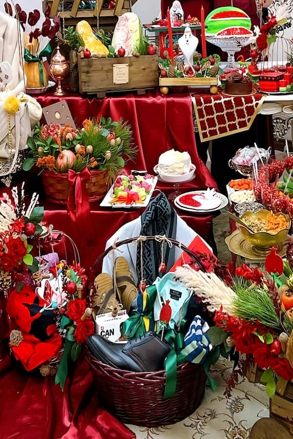 تزیین سفره شب یلدا لاکچری عروس