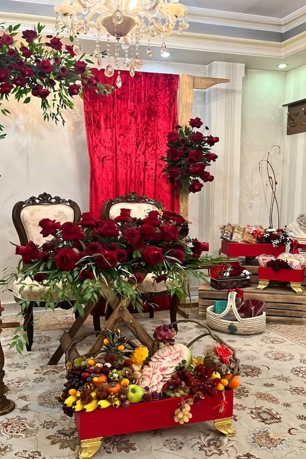 تزیین سفره شب یلدا لاکچری عروس