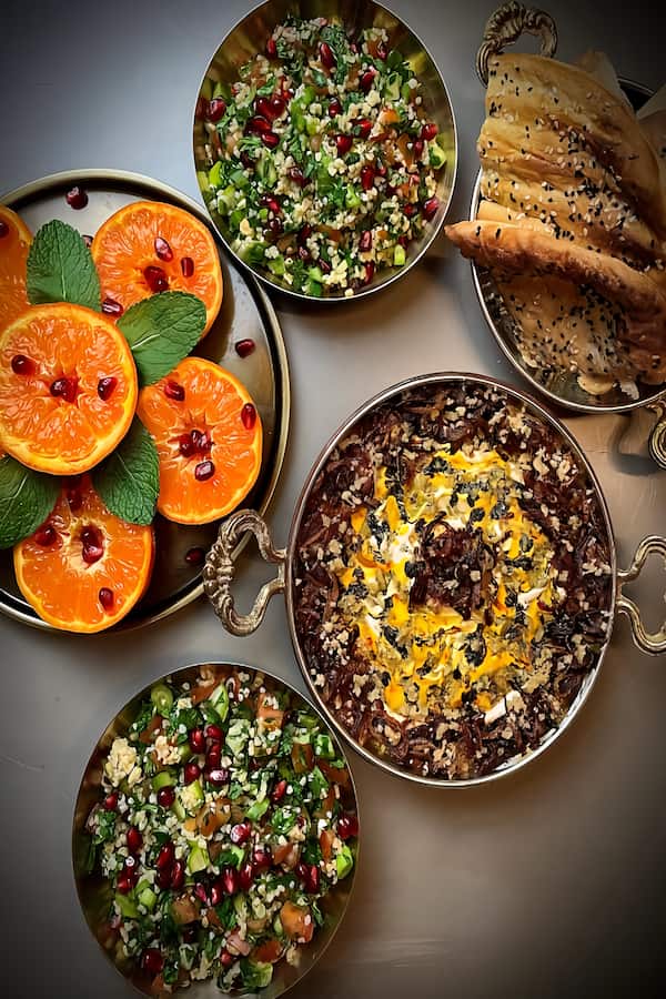 شام شب یلدا عروس