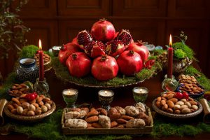 تزیین انار شب یلدا