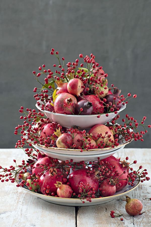 تزئین انار یلدا ساده