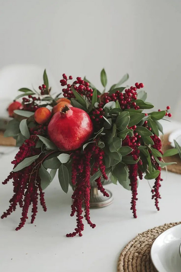 تزئین انار یلدا ساده و جدید