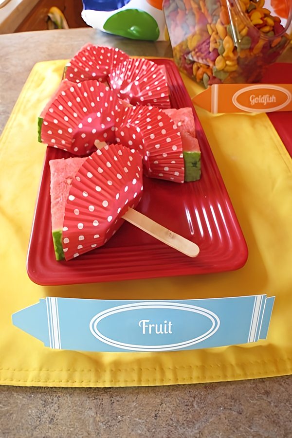 تزیین هندوانه شب یلدا ساده و فوری