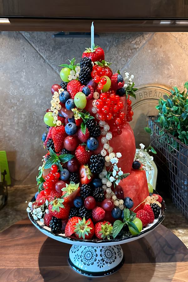 کیک هندوانه شب یلدا