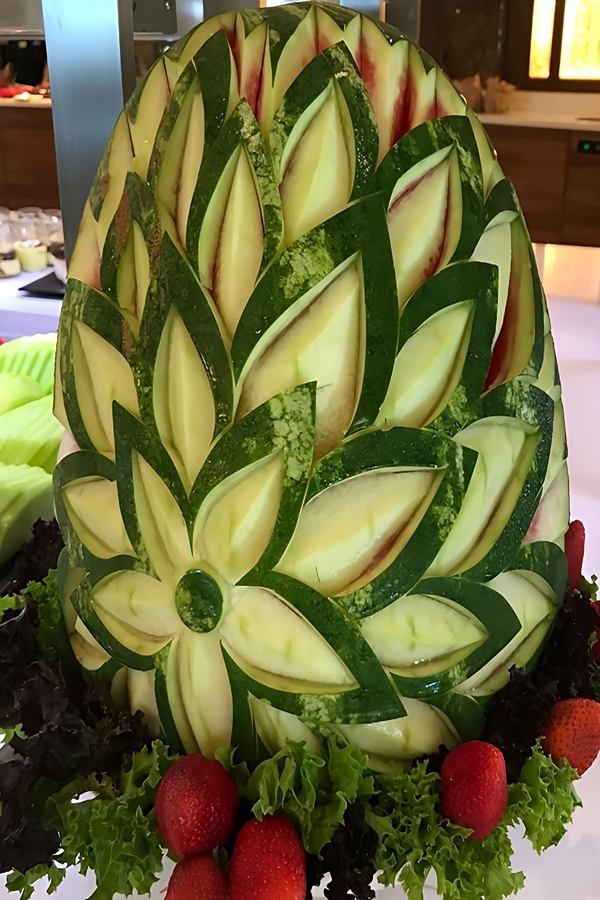 مدل‌های حکاکی روی پوست هندوانه