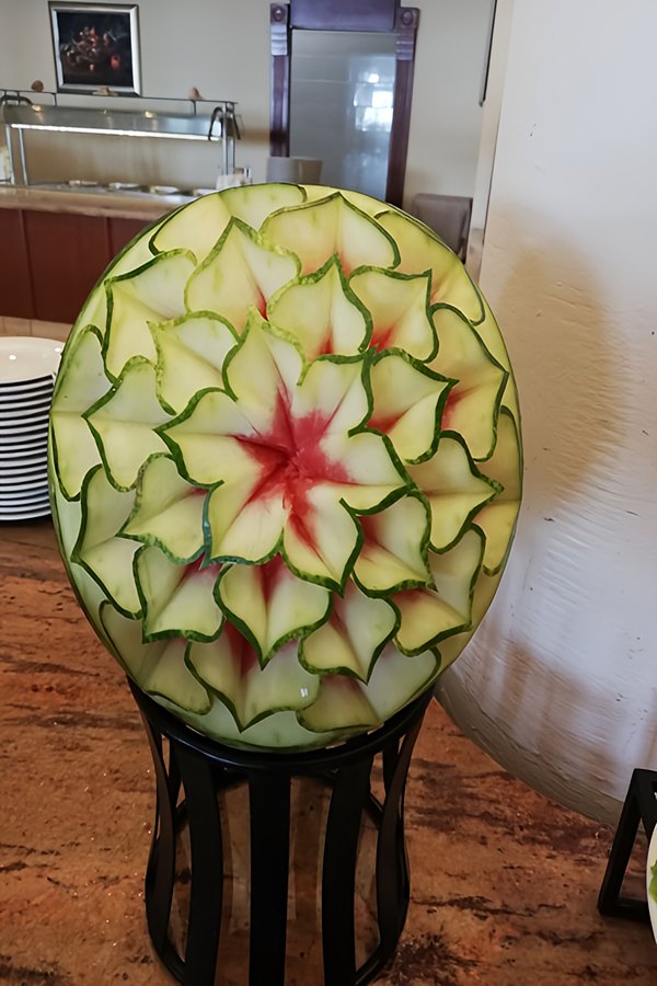 تزیین پوست هندوانه یلدا