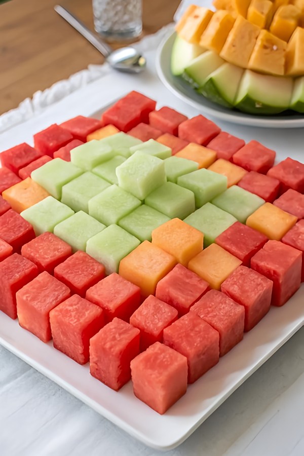 تزیین هندوانه مینیمال و ساده