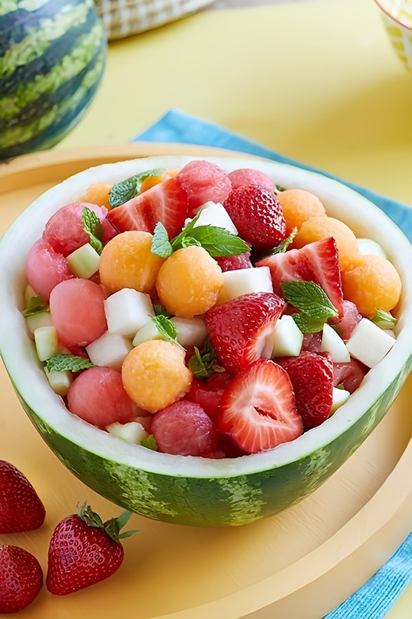 تزیین هندوانه با اسکوپ بستنی