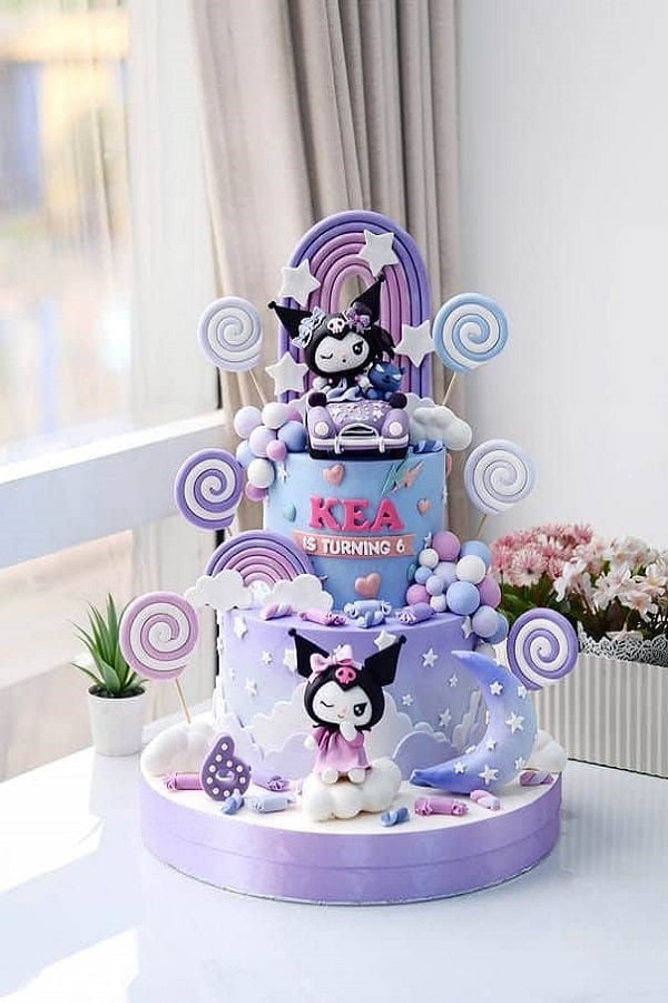 کیک تولد دخترانه فانتزی کرومی