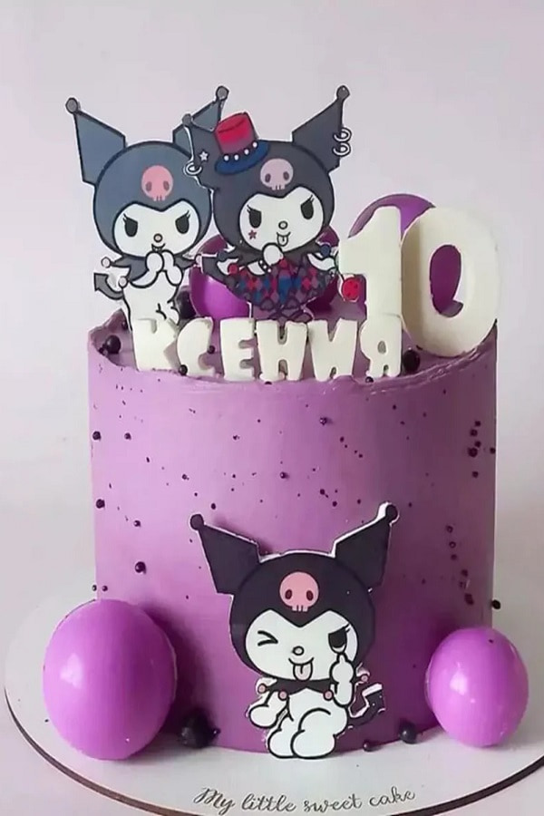 کیک تولد دخترانه فانتزی کرومی