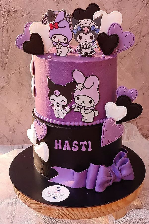 کیک تولد دخترانه فانتزی کرومی