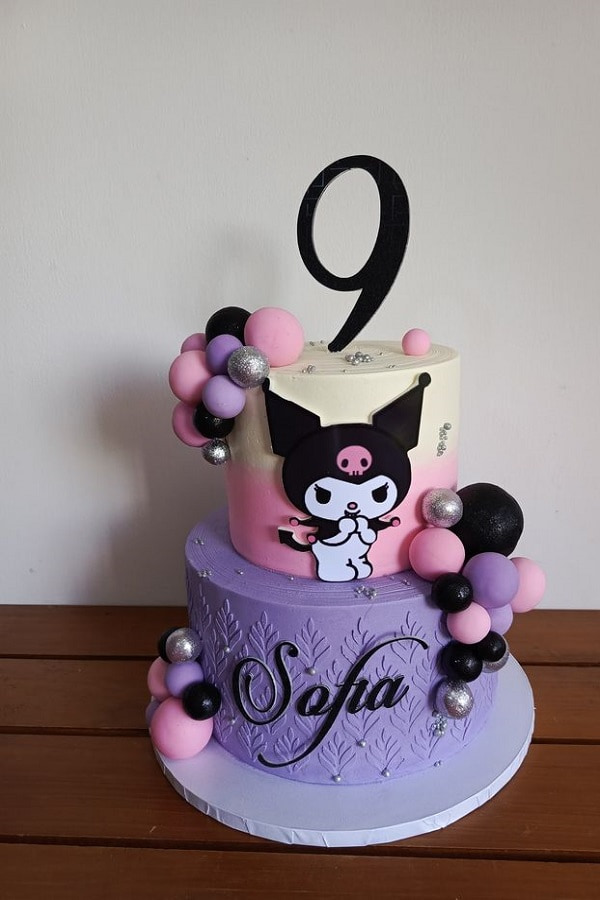 کیک تولد دخترانه فانتزی کرومی