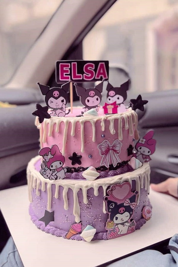 کیک تولد دخترانه فانتزی کرومی