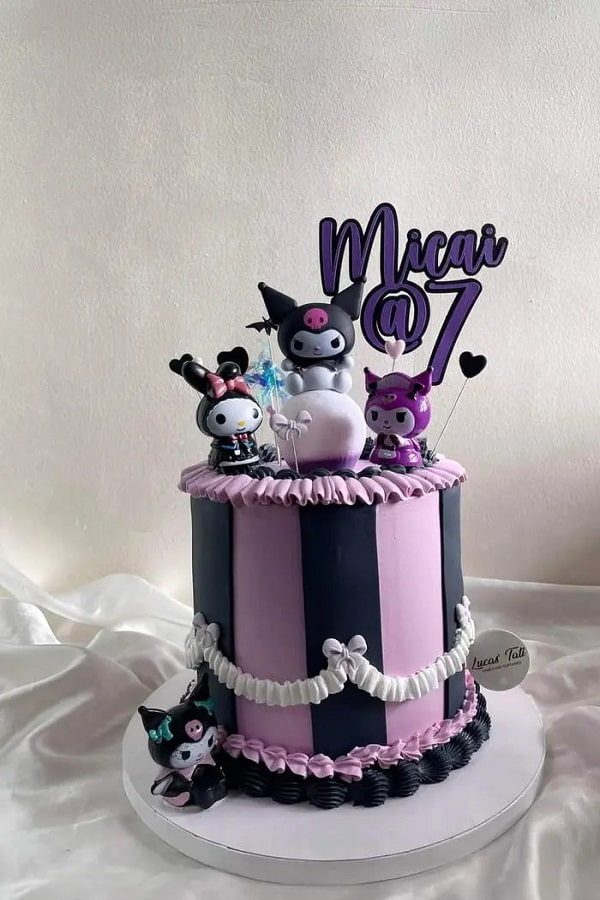 کیک تولد دخترانه فانتزی کرومی