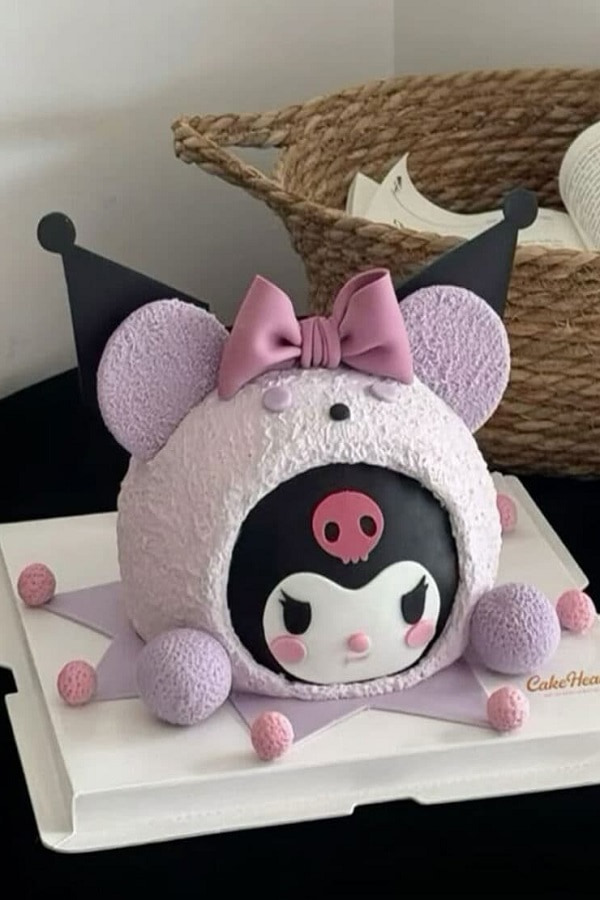 کیک تولد کرومی ساده