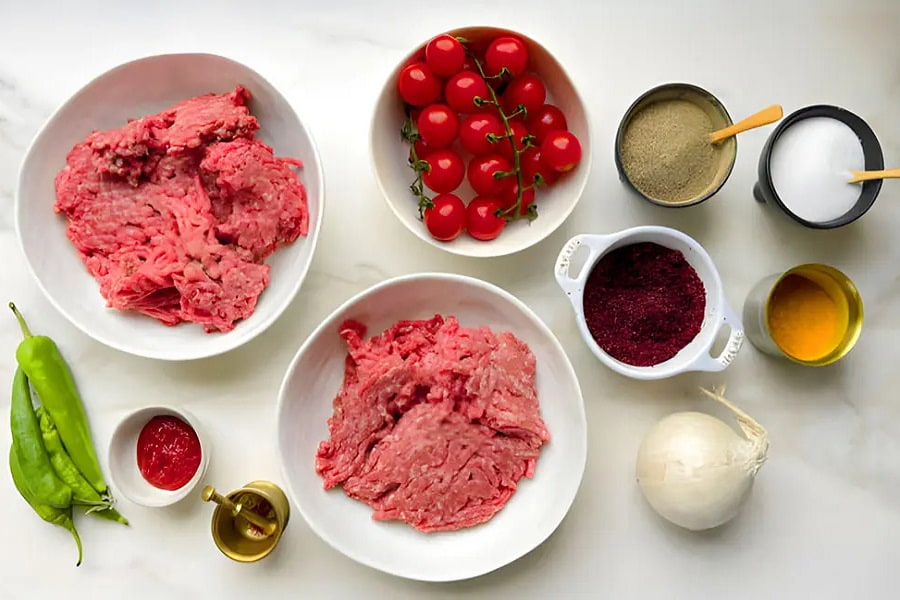 مواد لازم برای تهیه کباب دیگی با گوشت چرخکرده